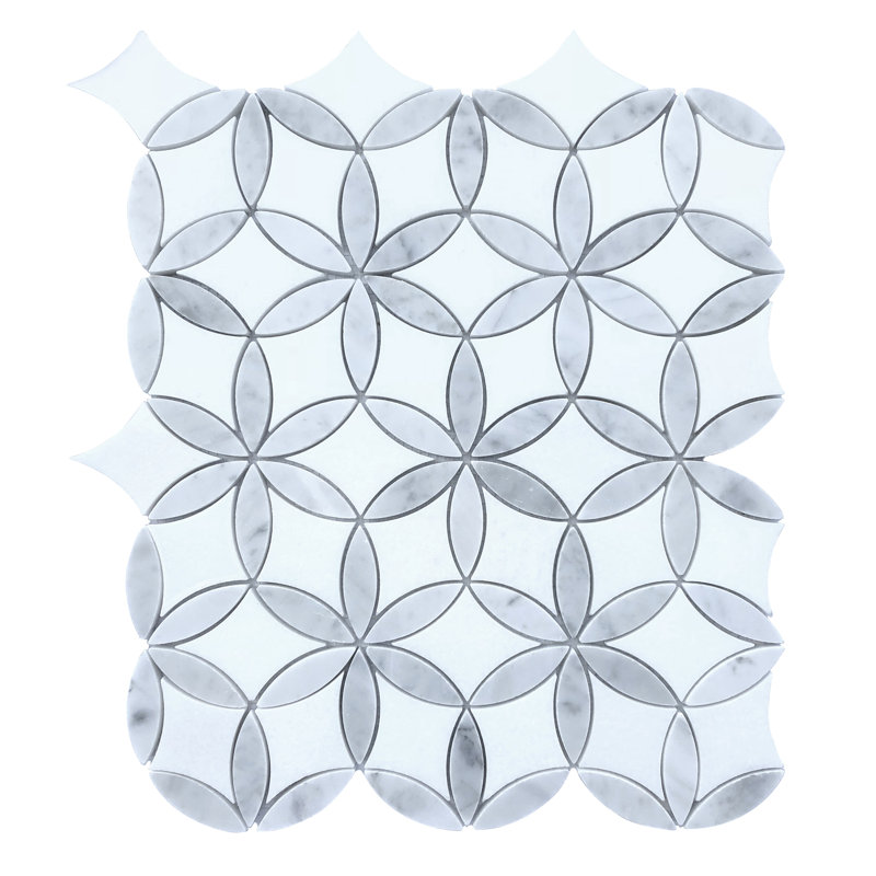 5" x 5" Marble Novelty Mosaic Wall & Floor Tile