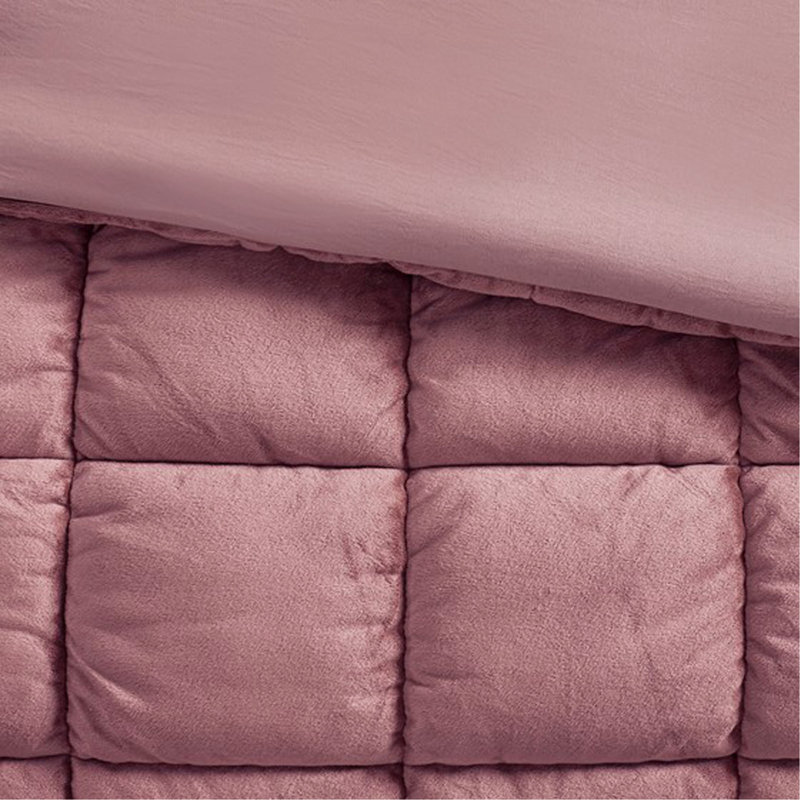 Ensemble d'édredon 2 pièces, Rose