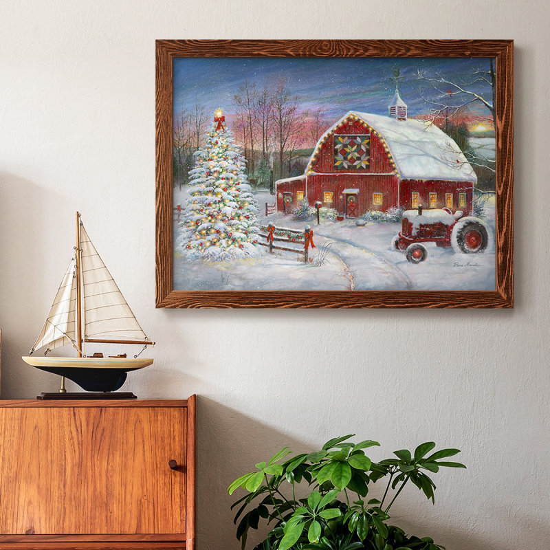 Anticipating Christmas, reproduction d'art sur toile, Érable, H 18 po x l 26 po x P 1,5 po