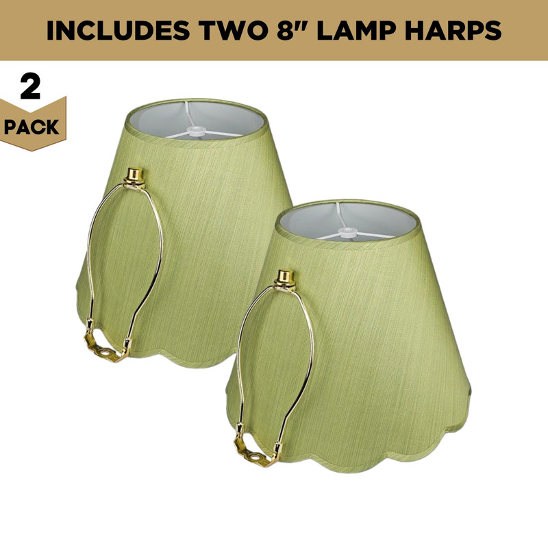 Abat-jour empire H 10 po x l 13 po, Vert