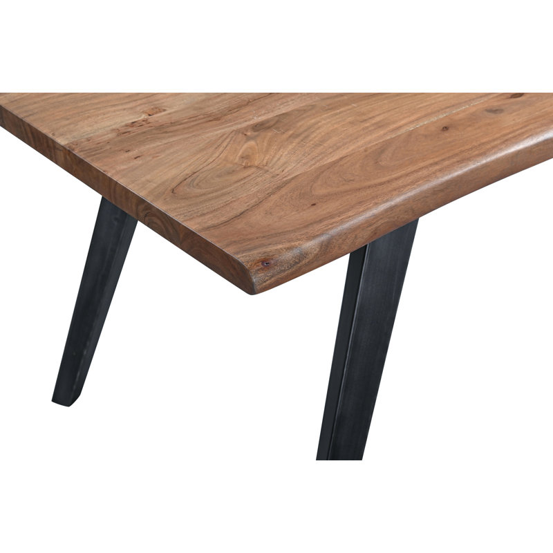 Knoxville 68" Dining Table in Smoked Acacia