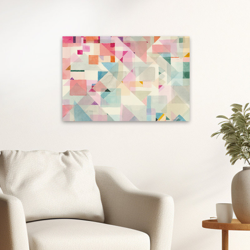 Bohème abstrait - Essayez les angles II, H 16 po x l 24 po