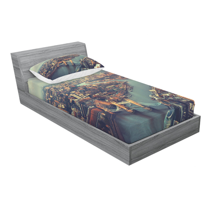 Microfiber Sheet Set, Twin Sheet Set with Fitted Sheet
