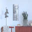  «Black and White Floral 2 Linen» par Silvia Vassileva, art mural en métal, 12 po x 36 po-1228280673