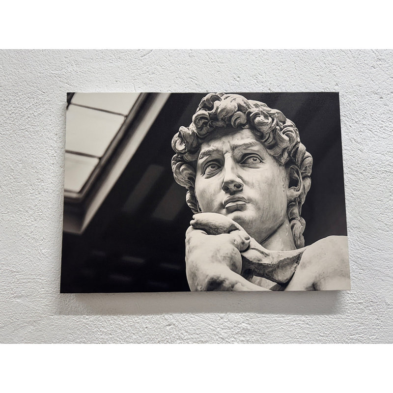 Art mural de Michelangelo, David, toile imprimée, toile tendue 1P, H: 23,6 po x l: 35,4 po