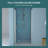 36"W X 72"H Fold Frameless Design Shower Door With Tempered Glass