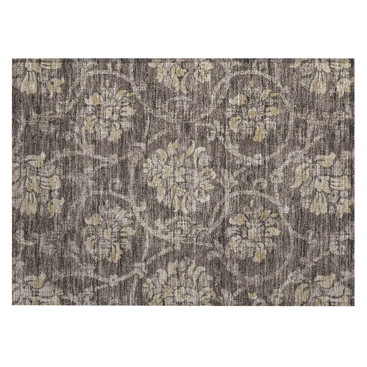 Sudais Washable Floral Rug