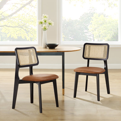 Starla 18.9" W Leather Side Dining Chairs