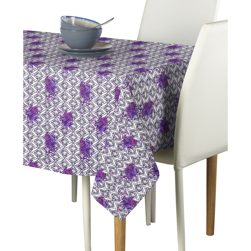 Longo Spotted Ikat Tablecloth, 84" L x 60" W