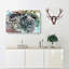 Leopard In Abstract - Wrapped Canvas Painting-55308339