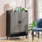 Shoe Cabinet with Adjustable Shelves and Doors-1210786871