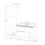 Banc de rangement pour enfants RiverRidge avec 5 tablettes de rangement pour jouets et siège rembourré pour le coin lecture et salle de jeux - blanc