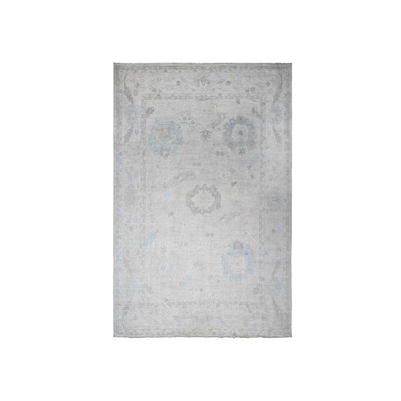 Tapis surdimensionné en laine noué à la main 14 pi x 19 pi Grandma gris CBCF898451814EAFB6ACD9B5814B33CF
