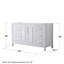 Daria 59'' W Single Bathroom Vanity Base-273003619