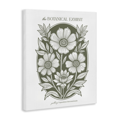 Art mural sur toile Rounded Country Blooms, design par Lettré et doublé