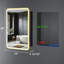 Armoire à pharmacie encastrée avec cadre en fer moderne avec miroir, l 20 po x H 28 po Fruzsina-941607942-949881128-996527537