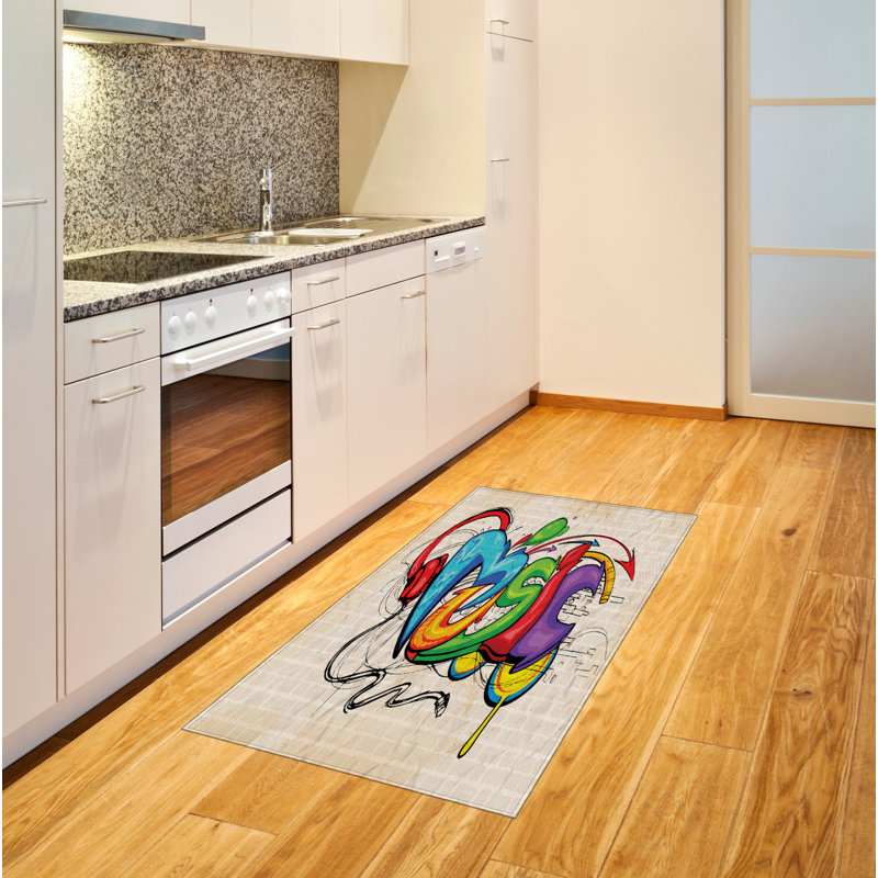 Retro High Density Long Fiber Poly Threads Decorative Area Rug Carpet, Rectangle 2'7" x 5'