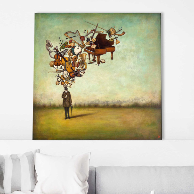 " Thanks For The Melodies " by Duy Huynh, Wrapped Canvas, 24" H x 24" W x 1.5" D