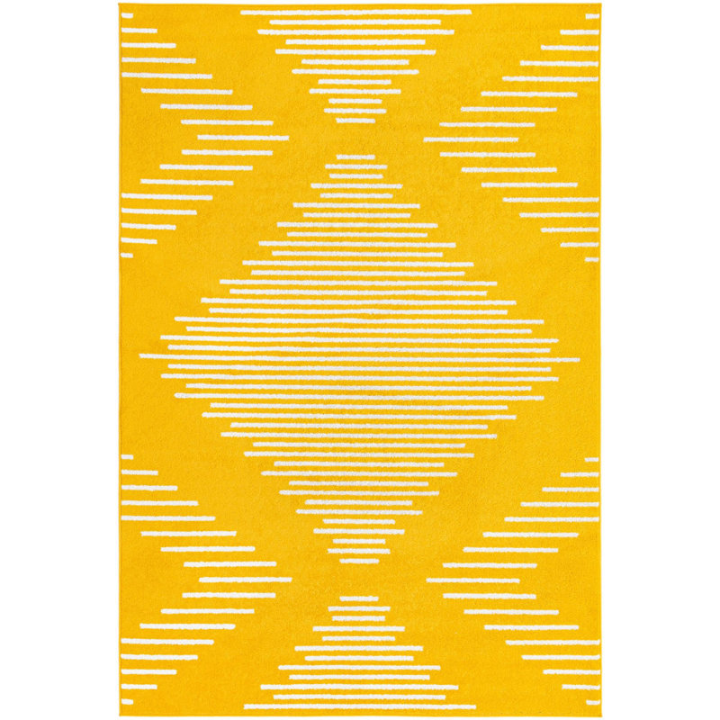 Geometric Indoor Rug, Rectangle 6' x 9'