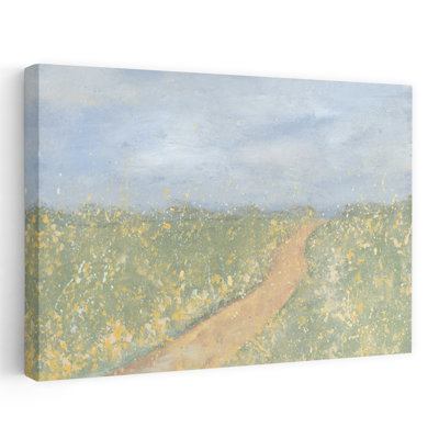 Prairie, paysage abstrait contemporain, art naturel