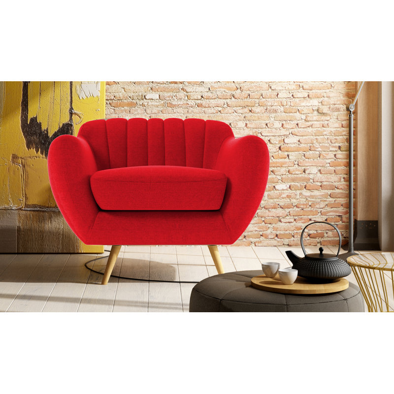 Katharine Upholstered Armchair, Ibiza Red