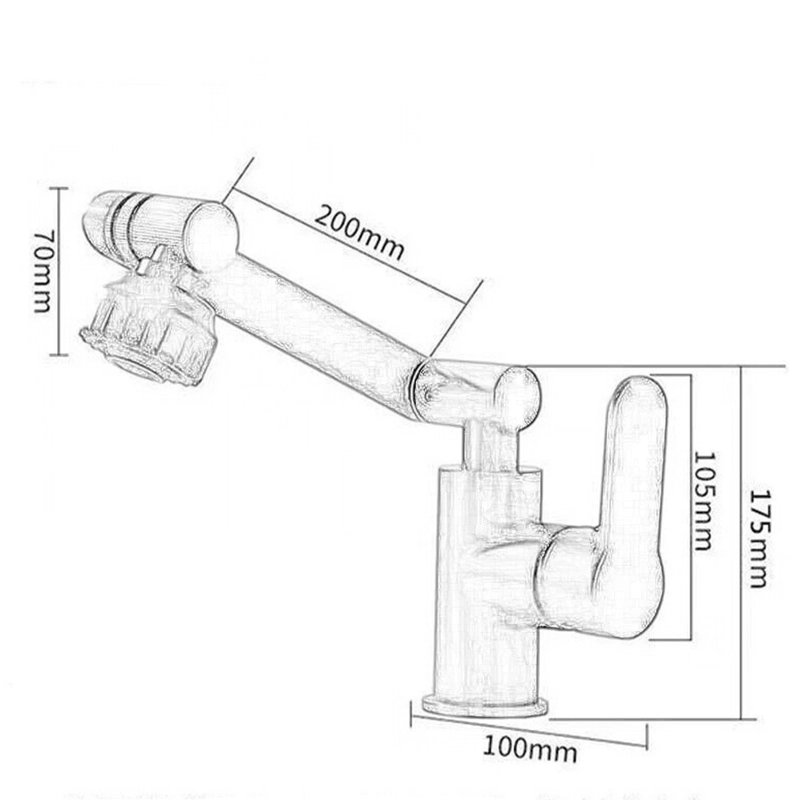 Robinet de lavabo de salle de bain chrome
