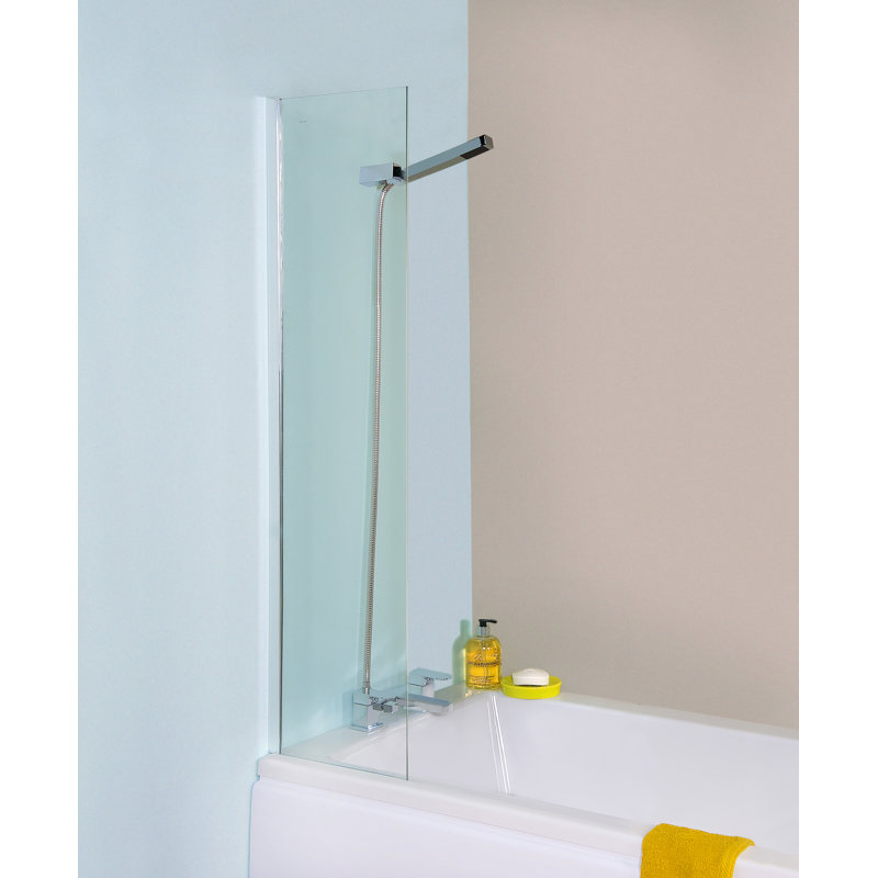 Pacific 3500mm - 3500mm W x 1400mm H Framed Fixed Glass Panel with Clear Glass