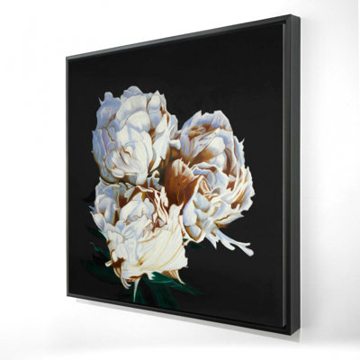 "Pivoines en fleurs" sur toile