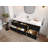 Roswell Floating 60'' Single Bathroom Vanity with Marble Top