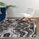 Tapis ikat gris Mitzy