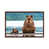 Classic Brown Wood Floater Framed