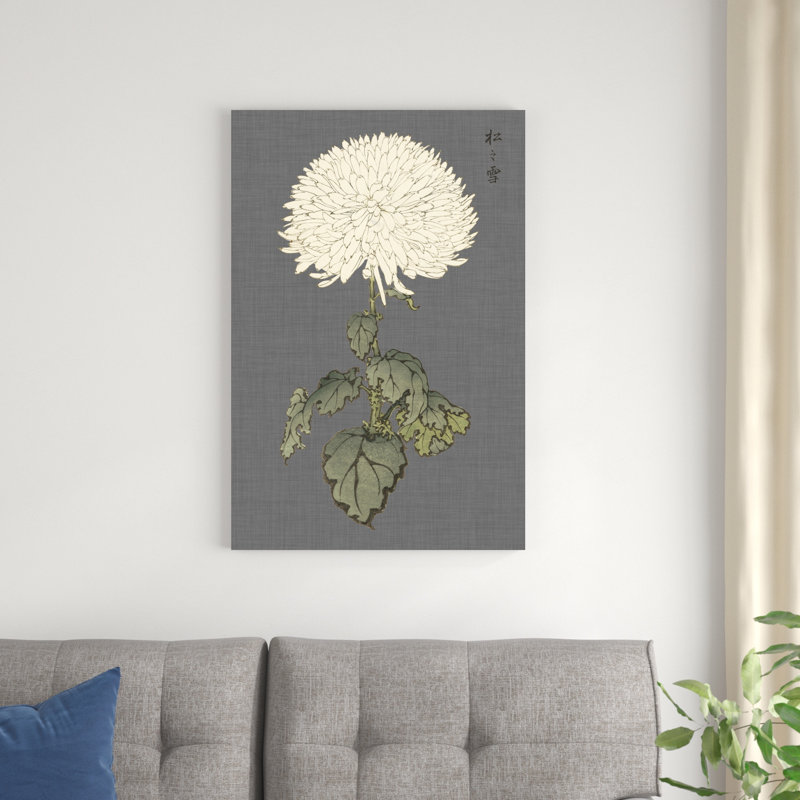 Dramatic Ivory Mums I, H 36 po x l 24 po x P 1,25 po
