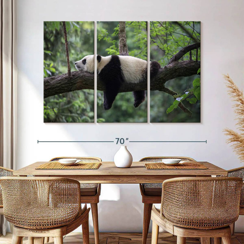 Lazy Panda, 42" H x 65" W