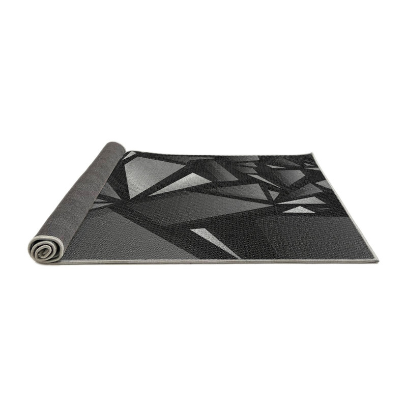 Performance Wool Abstract Indoor Rug, Round 4'