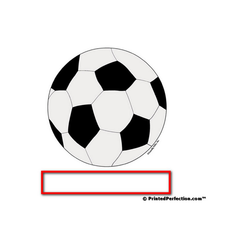 Ensemble de 4 sous-verres personnalisables Soccer, Oui