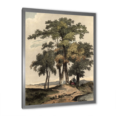 Images rétro de vieux arbres I - peinture sur toile