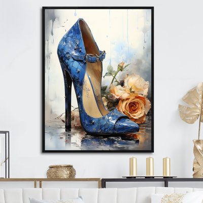 " Fashion Blue High Heels "