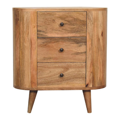 Solid Wood Rectangle Accent Cabinet