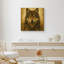 «Majestic Wolf Portrait Wildlife Animal Wall Decor», reproduction d'art sur toile encadrée-192241427-192241424