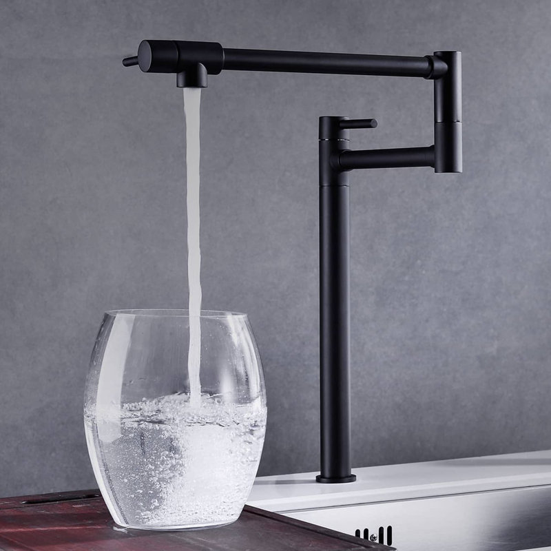 AWZTOO Kitchen Faucet, Matte Black