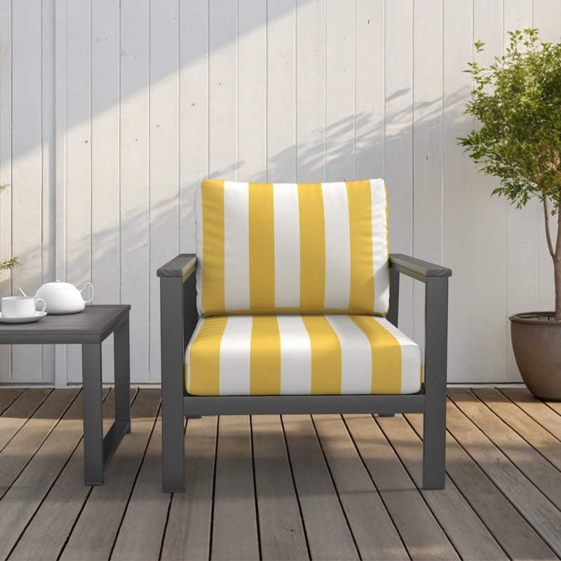 Coussin de siège Amala Sunbrella, L 24 po x P 5 po, Tournesol Sunbrella