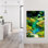 «Enchanting Garden Stream Colorful Peaceful Lily Serene Poppy Flower Landscape», art mural