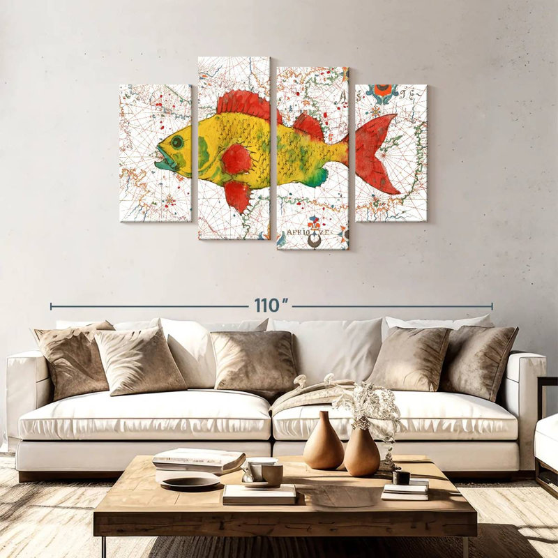 Nautical Treasures I, 48" H x 75" W
