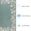 Tapis intérieur / extérieur Glidden touffeté à la main turquoise-258667025