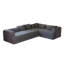 Canapé-lit convertible en chenille Ultimate Comfort avec pochette de rangement pour une expérience de détente confortable