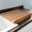  Traditional Wooden Kitchen Sink Drainer Board With Lip - Solid Pine Wood