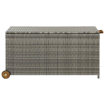 META 120cm W 400L Acacia Deck Box with Wheels