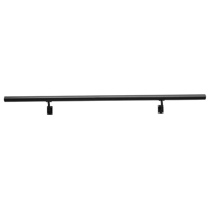 Black Aluminum Alloy Wall Mount Stair Handrail, 60" Length
