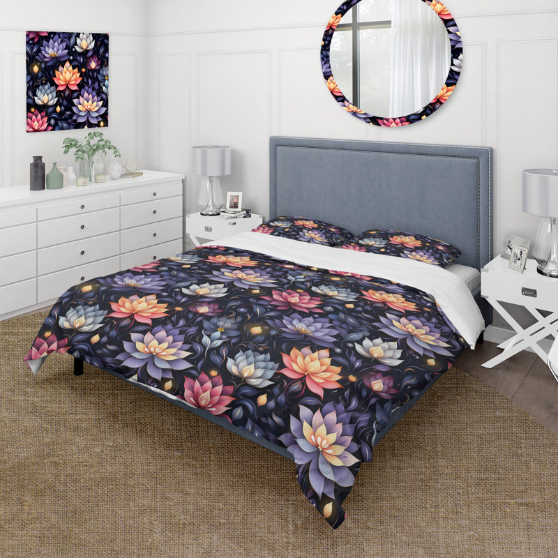 Ensemble de housse de couette Peaceful Presence Mediation, Housse de couette pour grand lit et 2 taies décor
