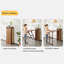 Table de bar rectangulaire en osier de luxe Luxury